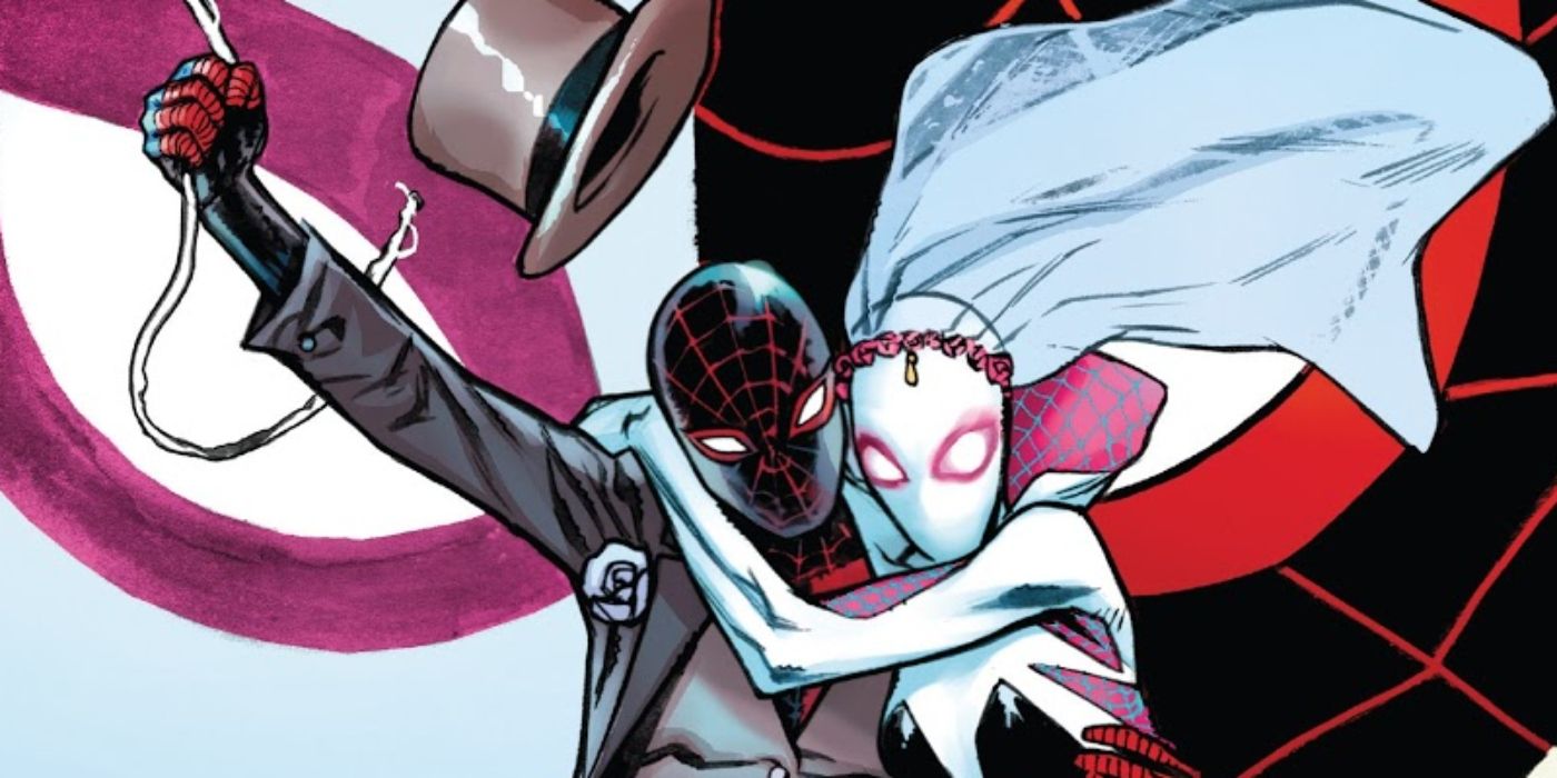 Spider-Gwen and Mile Morales romantic storyline in Marvel Comics