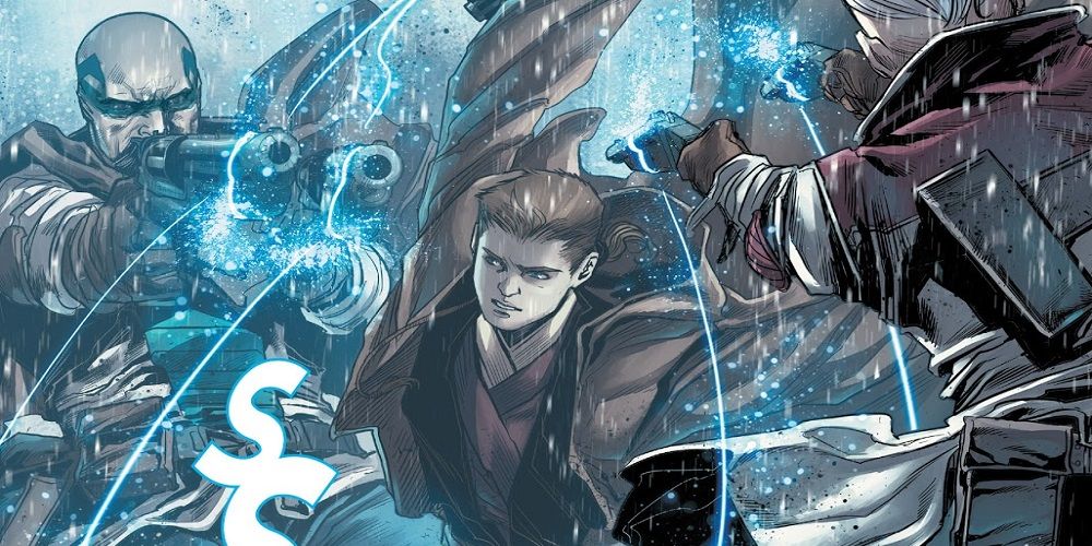 Anakin disables weapons in Star Wars Obi-Wan and Anakin issue #2