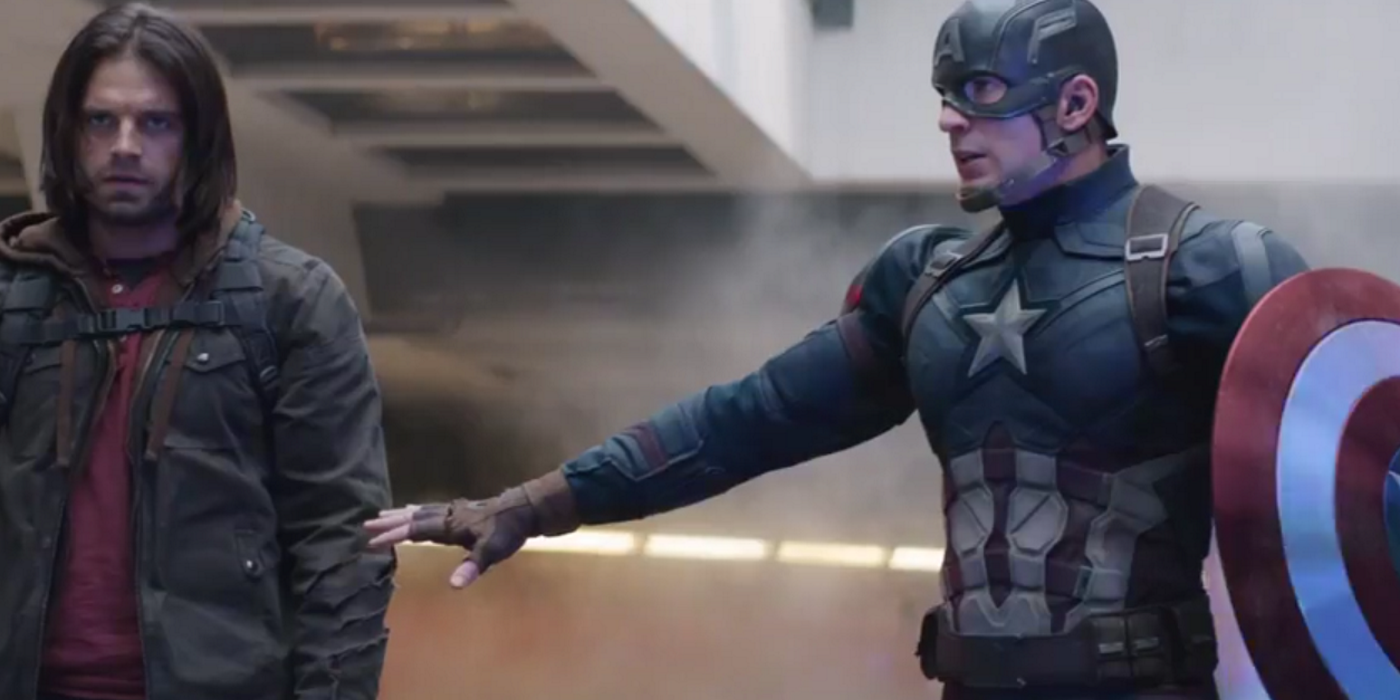 captain america reaches out for bucky barnes