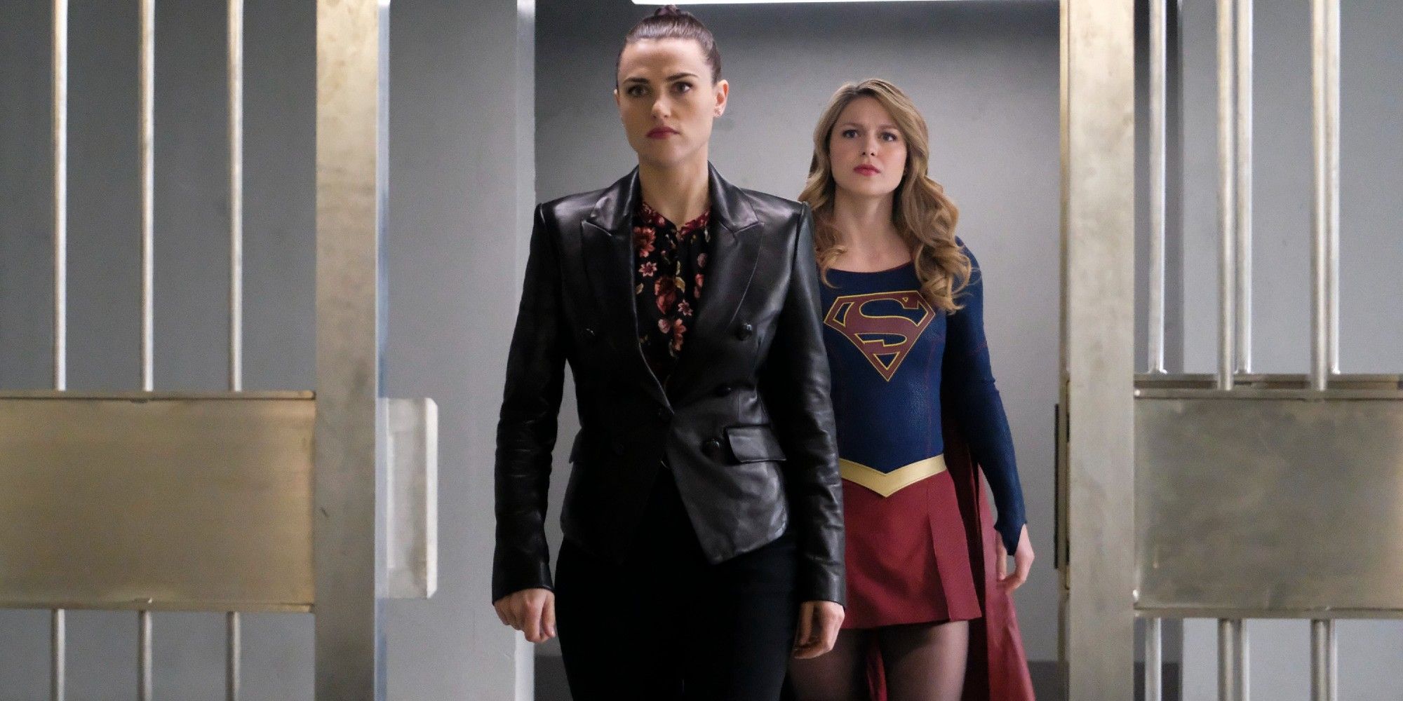 Kara (Melissa Benoist) and Lena (Katie McGrath) on Supergirl