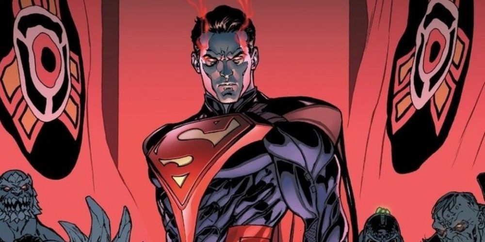 Superman's eyes burn red in Injustice Gods Among Us DC Comics
