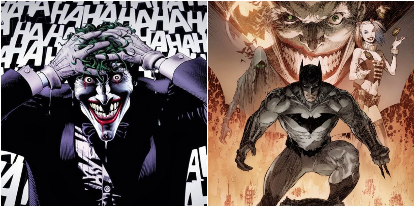 The Joker in Alan Moore's The Killing Joker and cover art for Marc Silvestri's upcoming Batman/Joker: The Deadly Duo