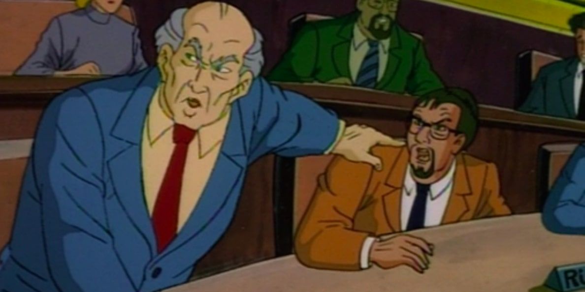 US and Russian delegates squabble at the United Nations in X-Men: The Animated Series