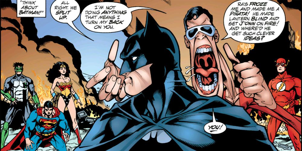 DC Comics' Plastic Man doesn't trust Batman who made traps targeted to the JLA