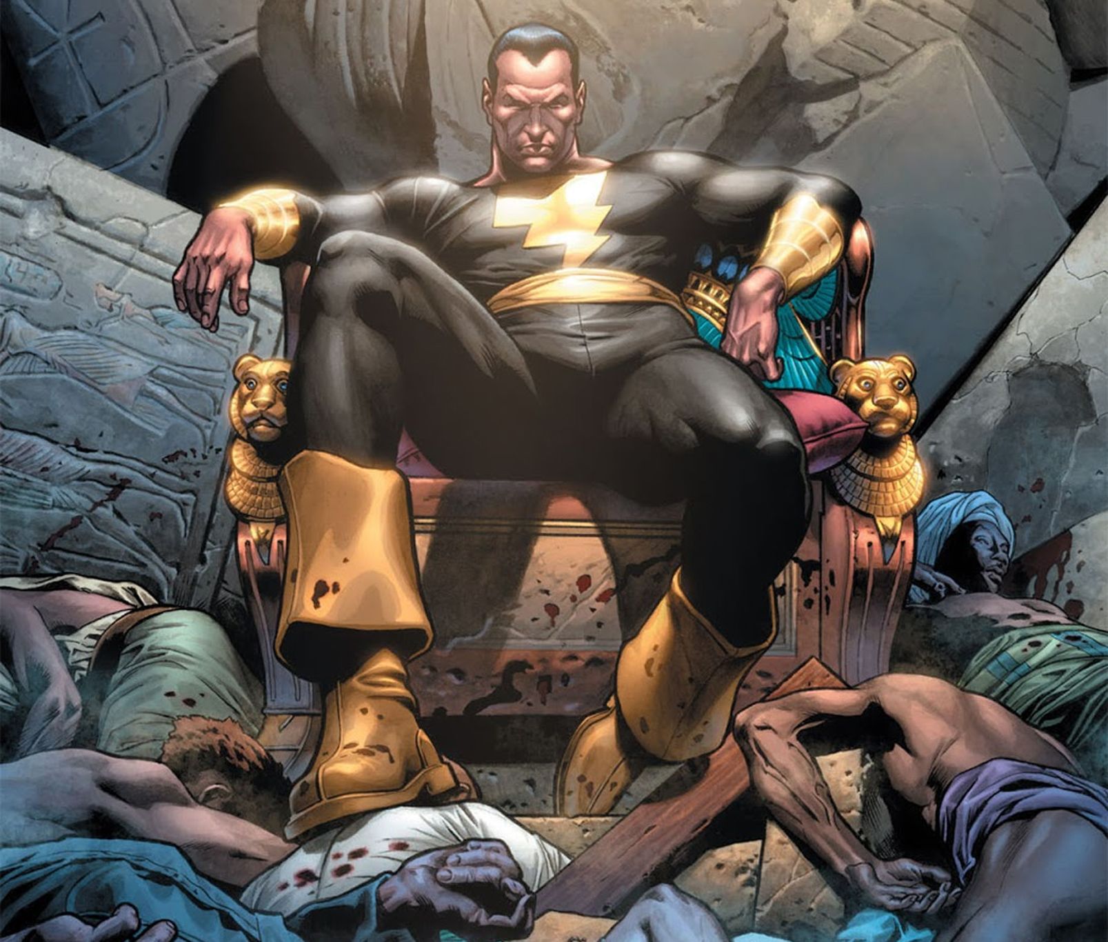 Black Adam on the cover of DC's 52 #45