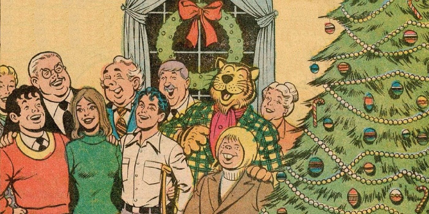 The Marvel Family at Christmas time from DC Comics
