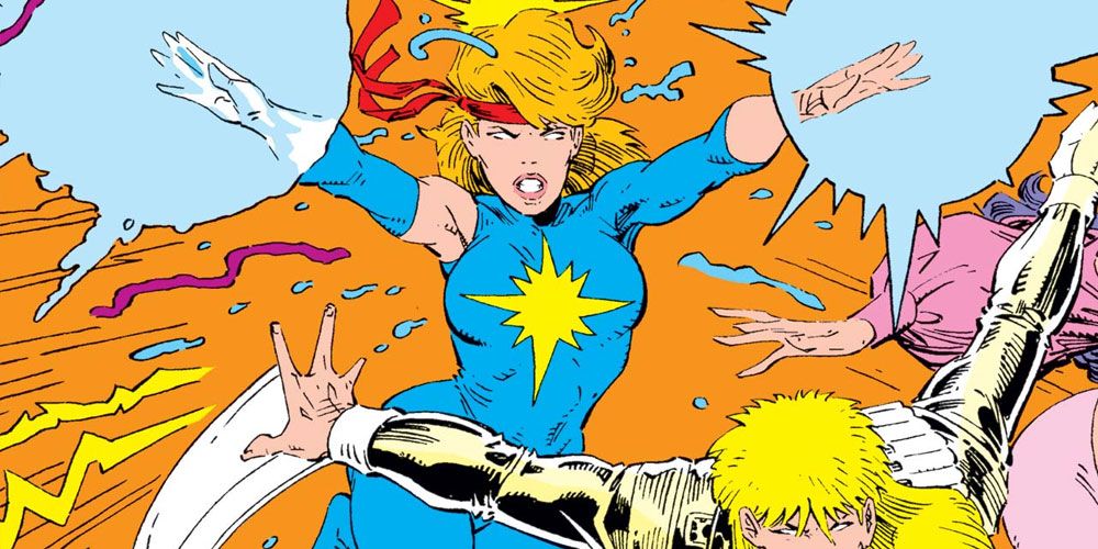 Dazzler cover detail from Uncanny X-Men #218 by Art Adams