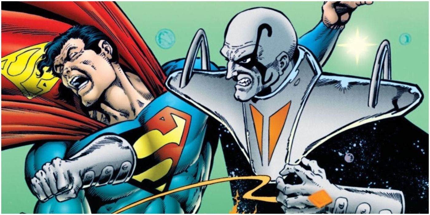 Dominus punches Superman through his body in DC Comics
