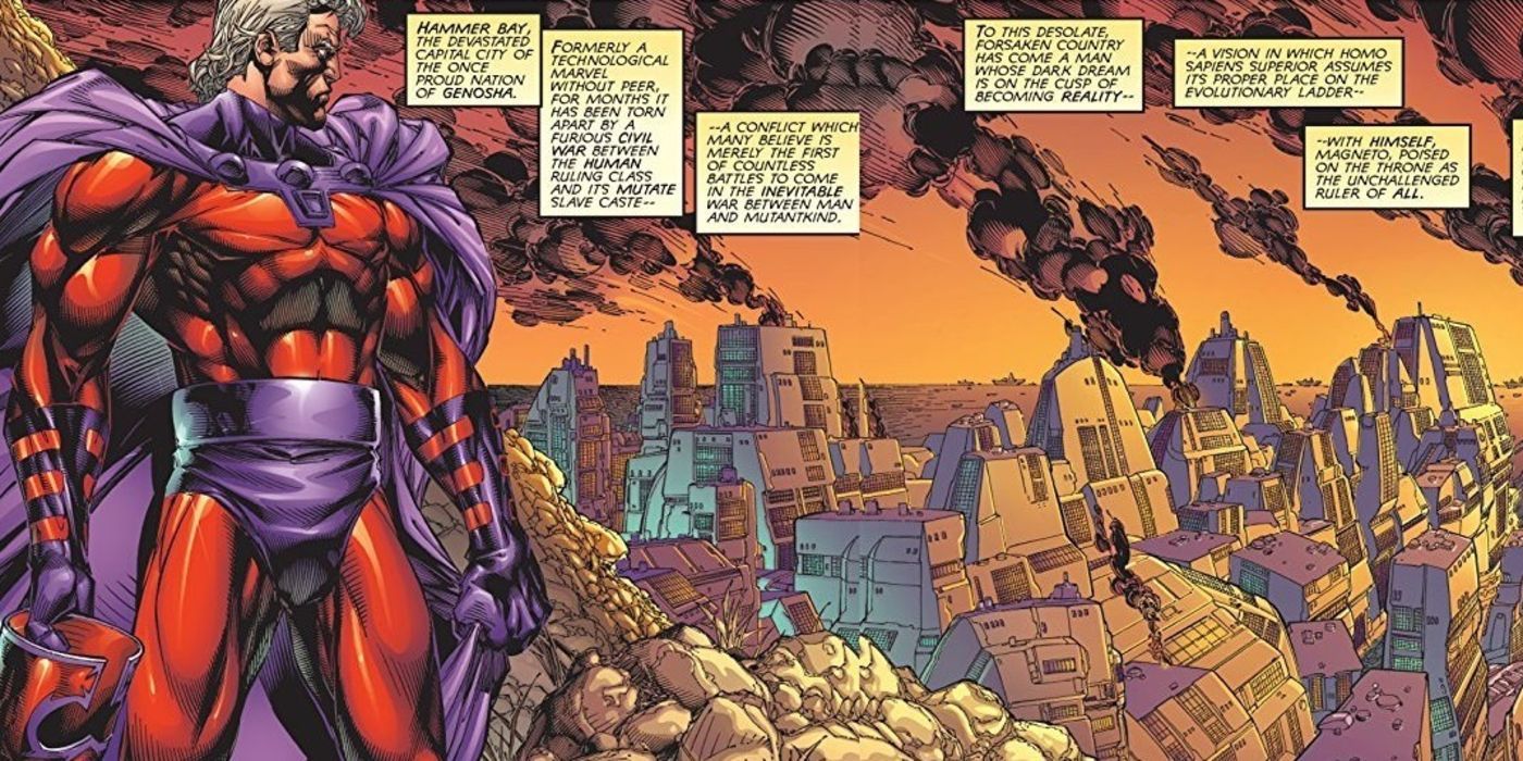 Magneto Watches Over Genosha