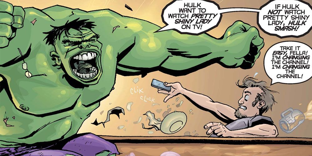 Hulk wans to watch Dazzler from X-Men Unlimited #30