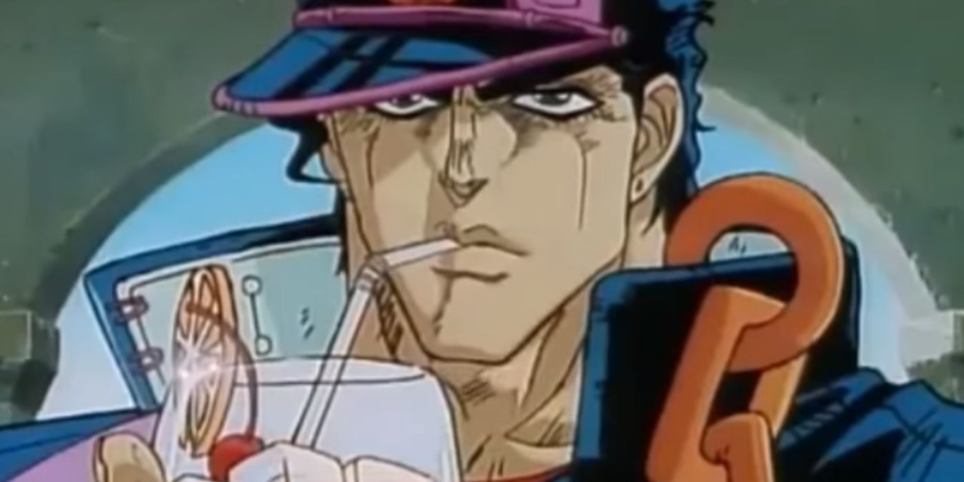 Jotaro na aventura bizarra de JoJo Ova dos anos 90