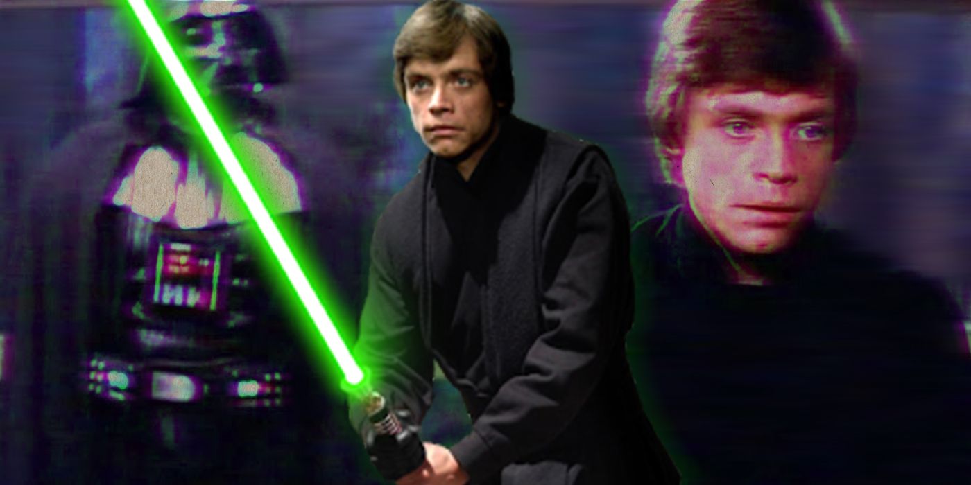 Luke Skywalker and Darth Vader, from Return of the Jedi
