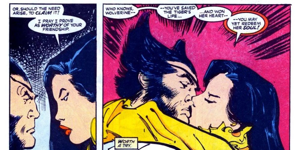 marvel comics presents wolverine Tyger Tiger kissing