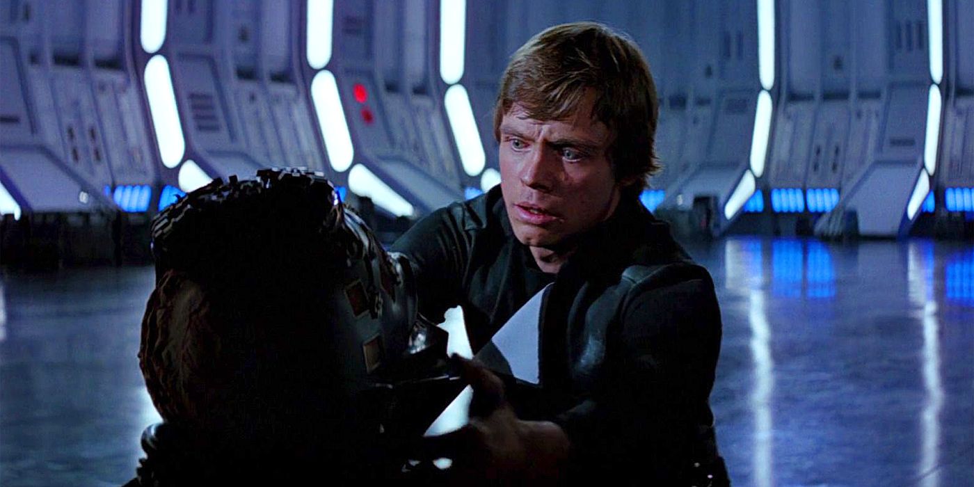Luke Skywalker unmasks Darth Vader