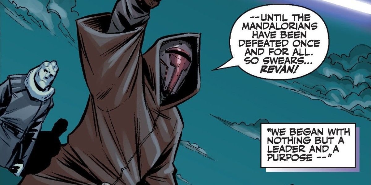 Revan leading his crew in Star Wars Knights of the Old Republic comic