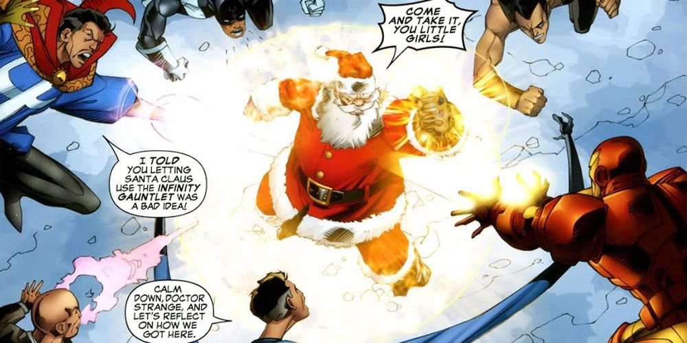 Santa vs the Illuminati from Marvel Holiday Spectacular 2009