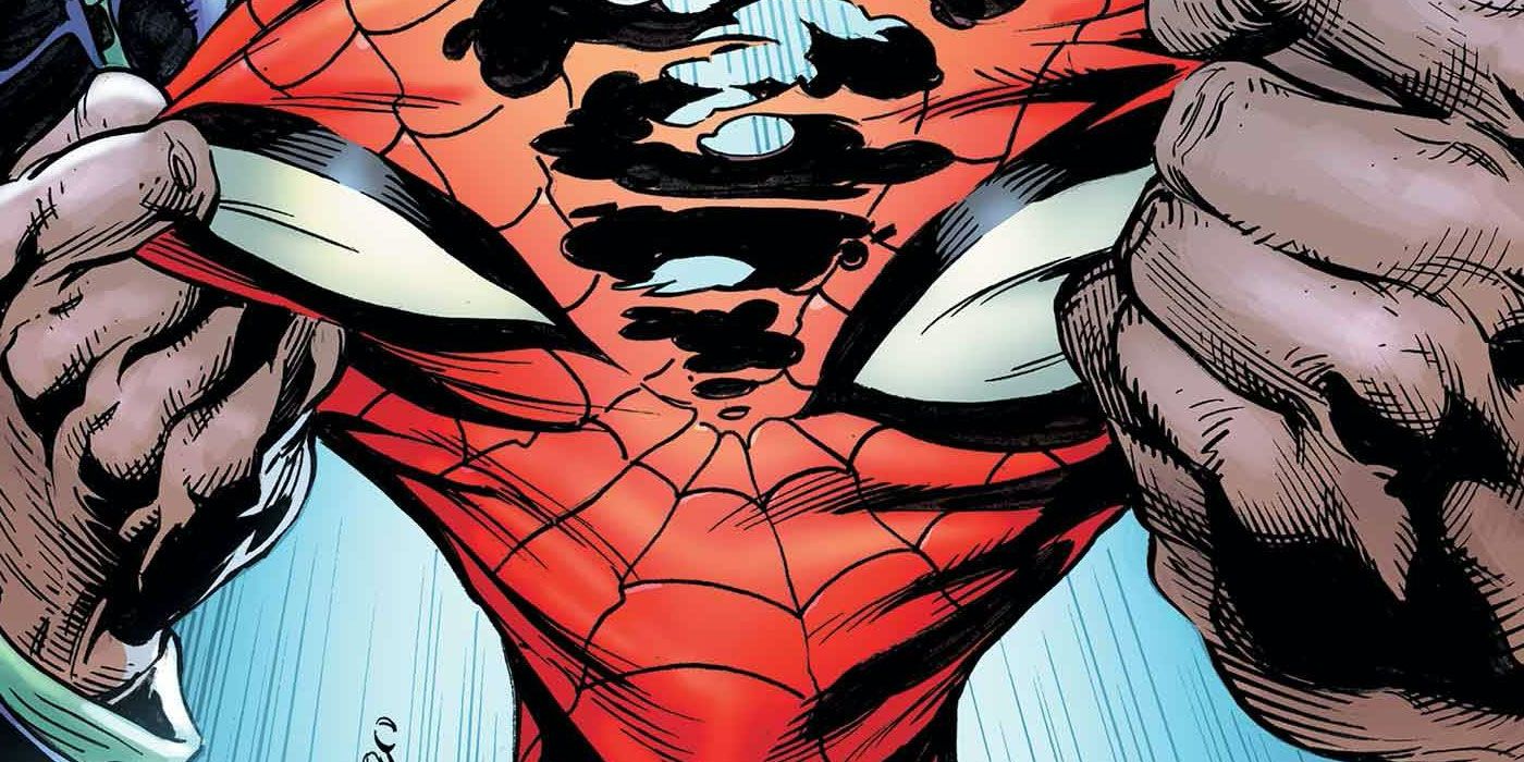 Spider-Man's mask.
