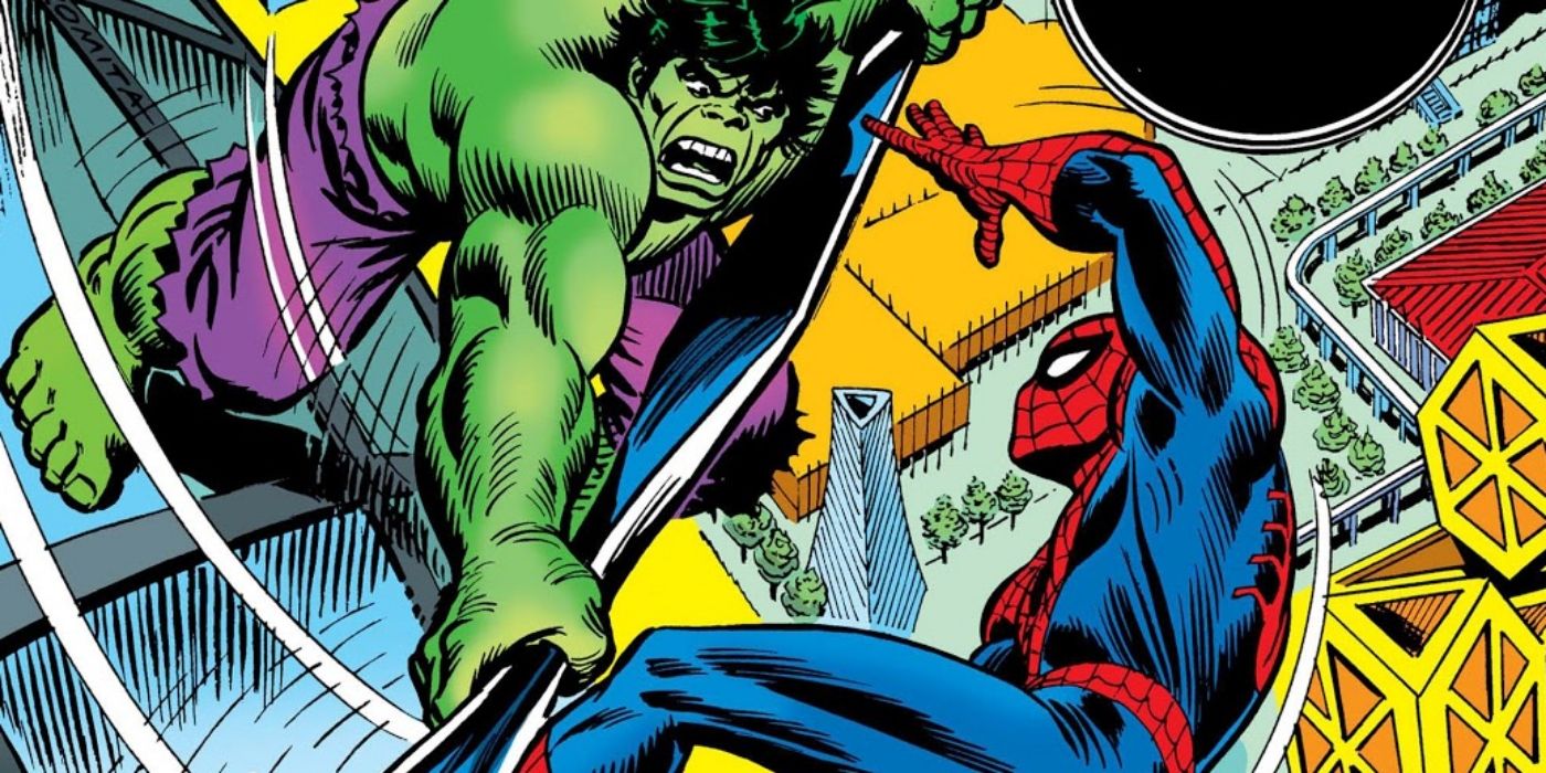 spider-man x hulk battle each other