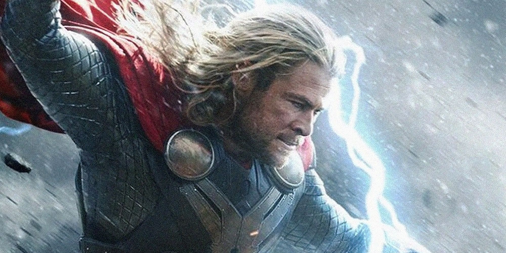 MCU Thor attacks with lightning.