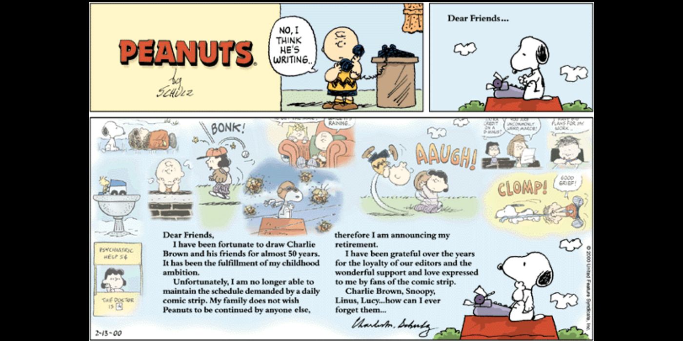 Peanuts Last Strip