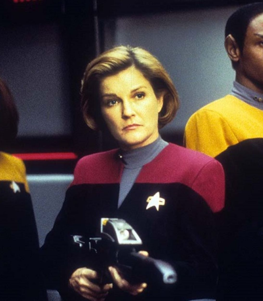 Star Trek: Voyager (1995-2001)shown: Roxann Dawson, Kate Mulgrew, Tim Russ