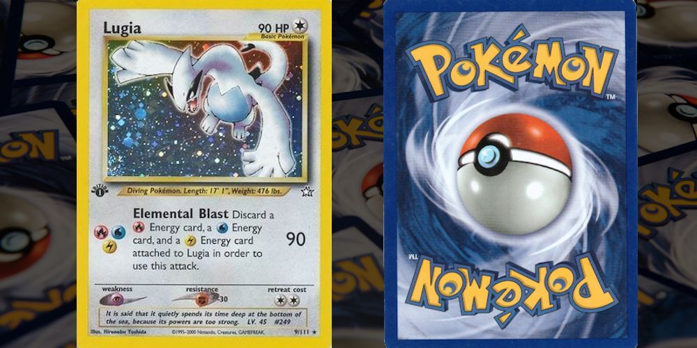 1st Edition Neo Genesis Lugia Pokemon TCG Front and Back