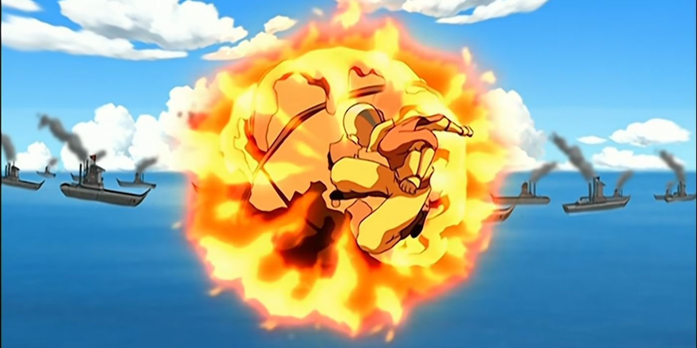 8 Aang deflecting fireball
