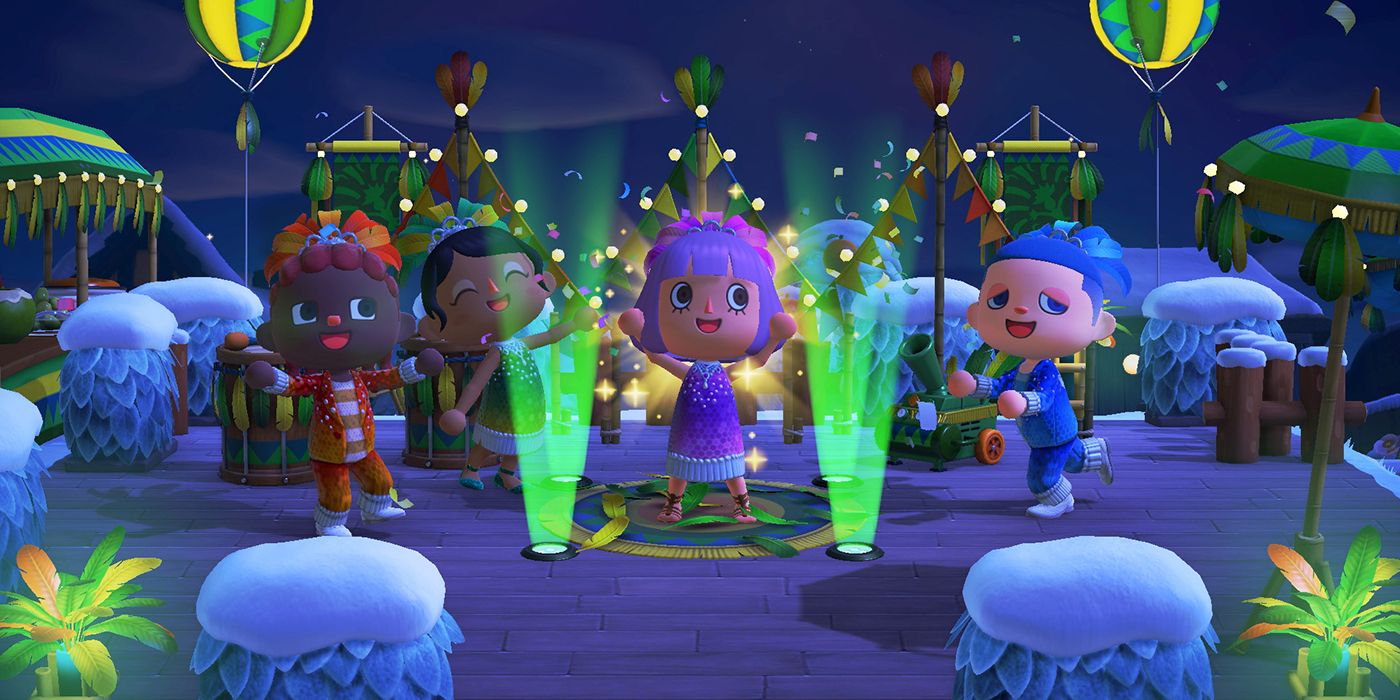 Animal Crossing: New Horizons players celebrate Festivale