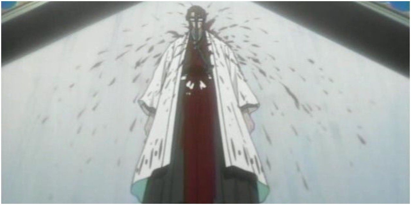 Aizen's body is discovered in Bleach.