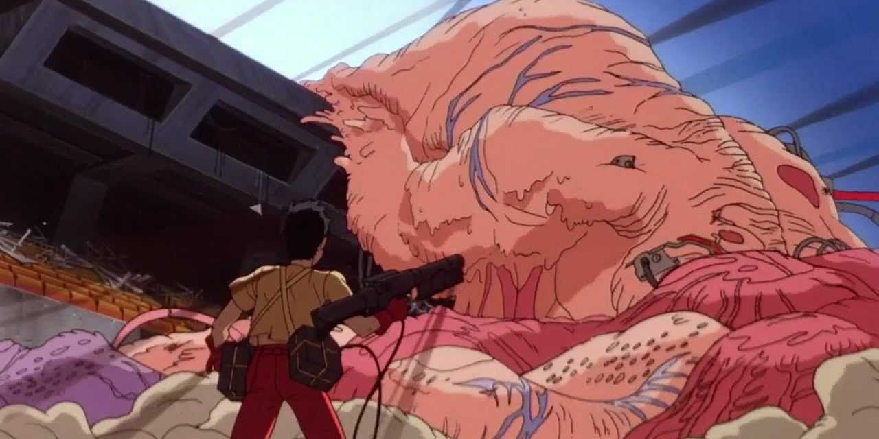Anime Akira Kaneda Attacks Tetsuo