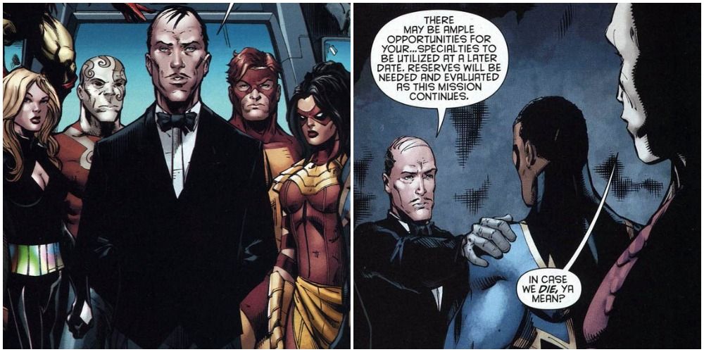 Alfred Leading the Outsiders Two Comic Panels