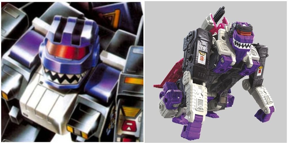 Apeface Decepticon Transformers Animated and Figure Two Panels