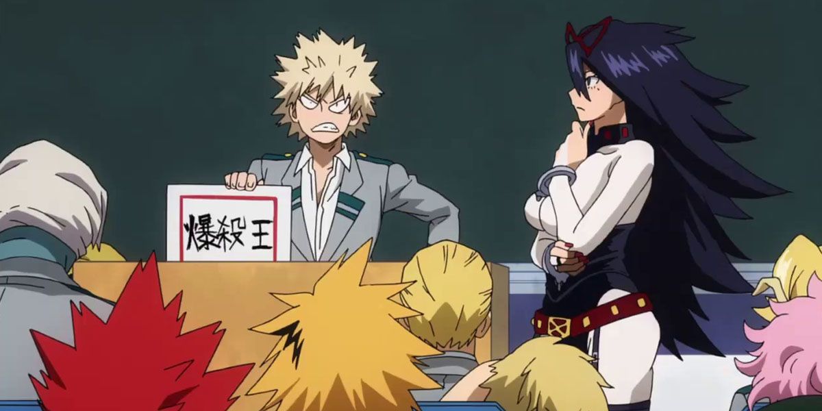 Bakugo's hero names getting rejected at the front of the class MHA