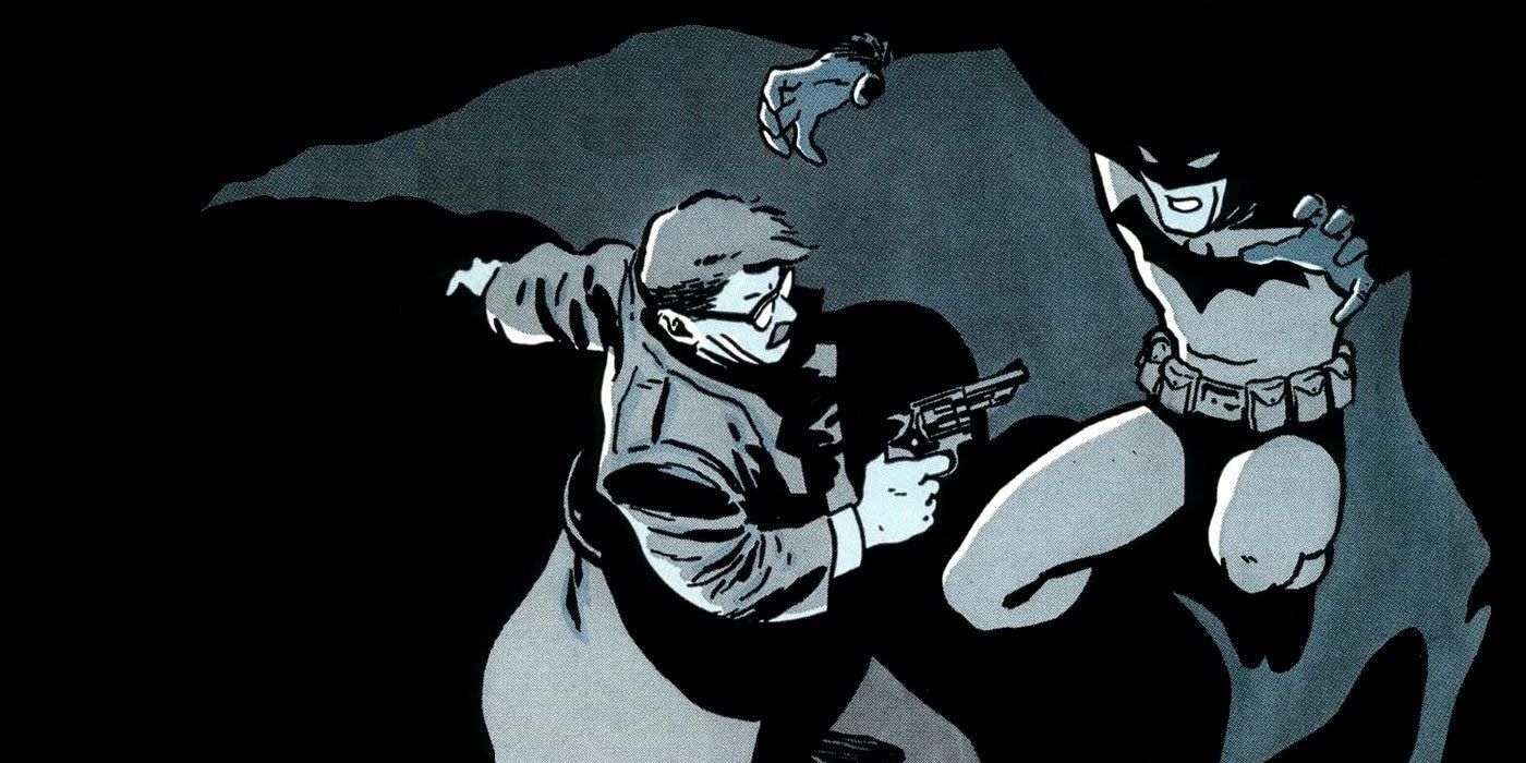 Batman and Lieutenant James Gordon in Batman #407, Part 4 of Batman: Year One