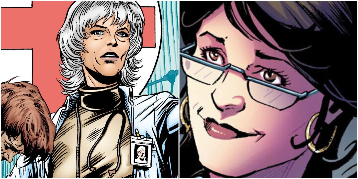 Dr. Leslie Thompkins, a Batman supporting character as she is depicted before and after The New 52