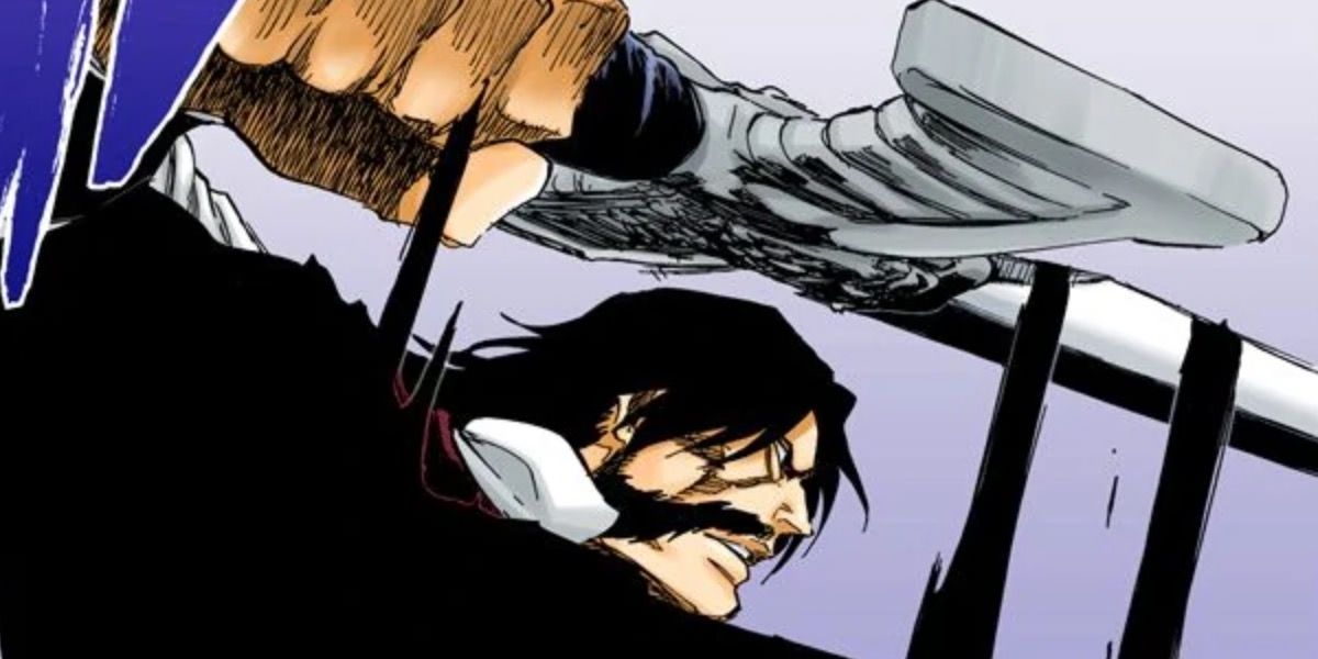 Yhwach with his sword in Bleach.