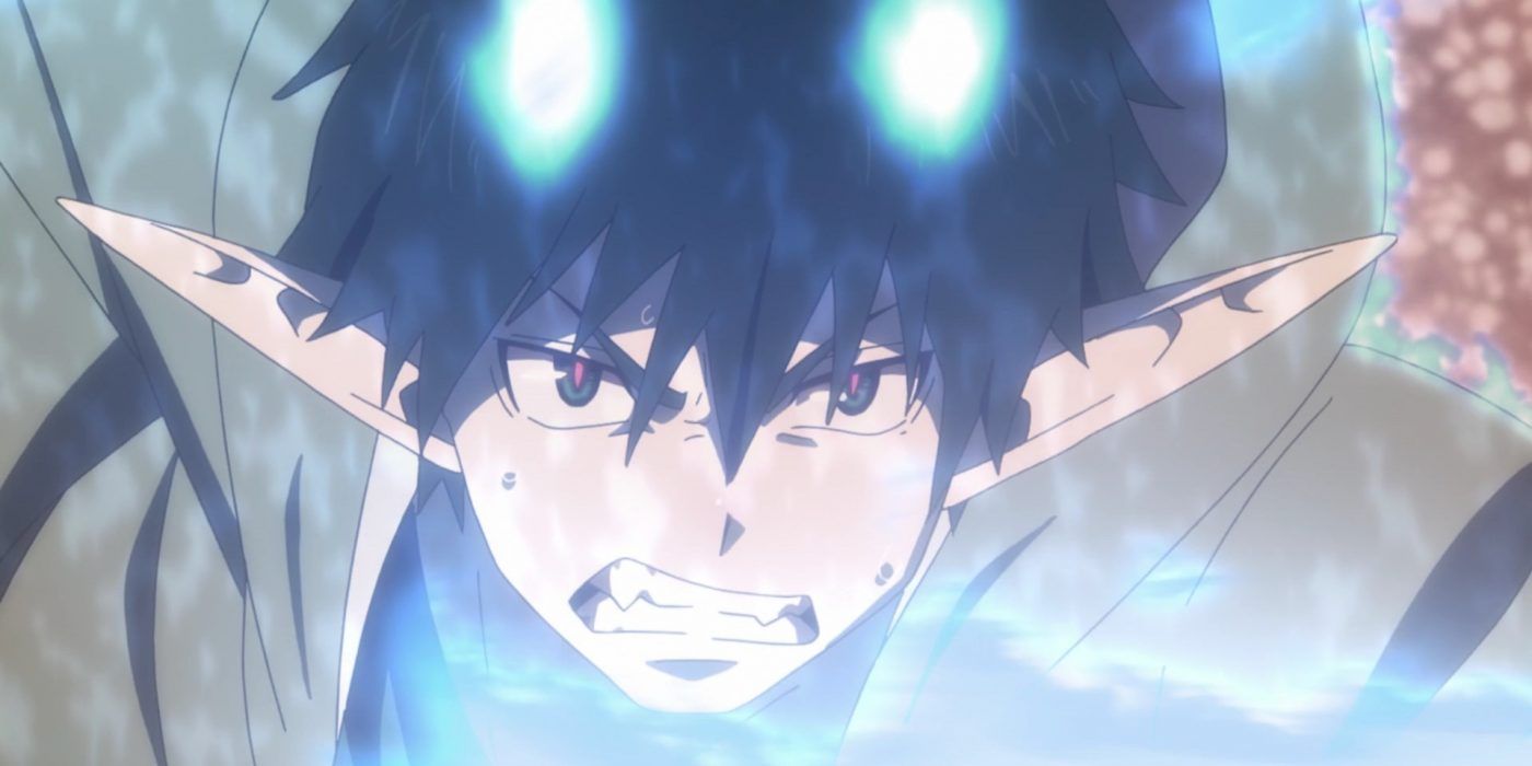 Rin Okumura is angry in Blue Exorcist.