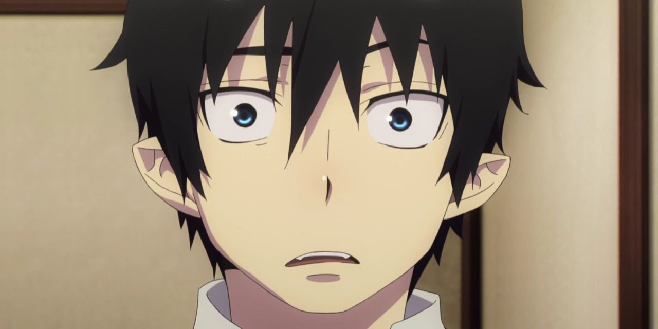 Blue Exorcist's Rin Okumura With A Shocked Expression