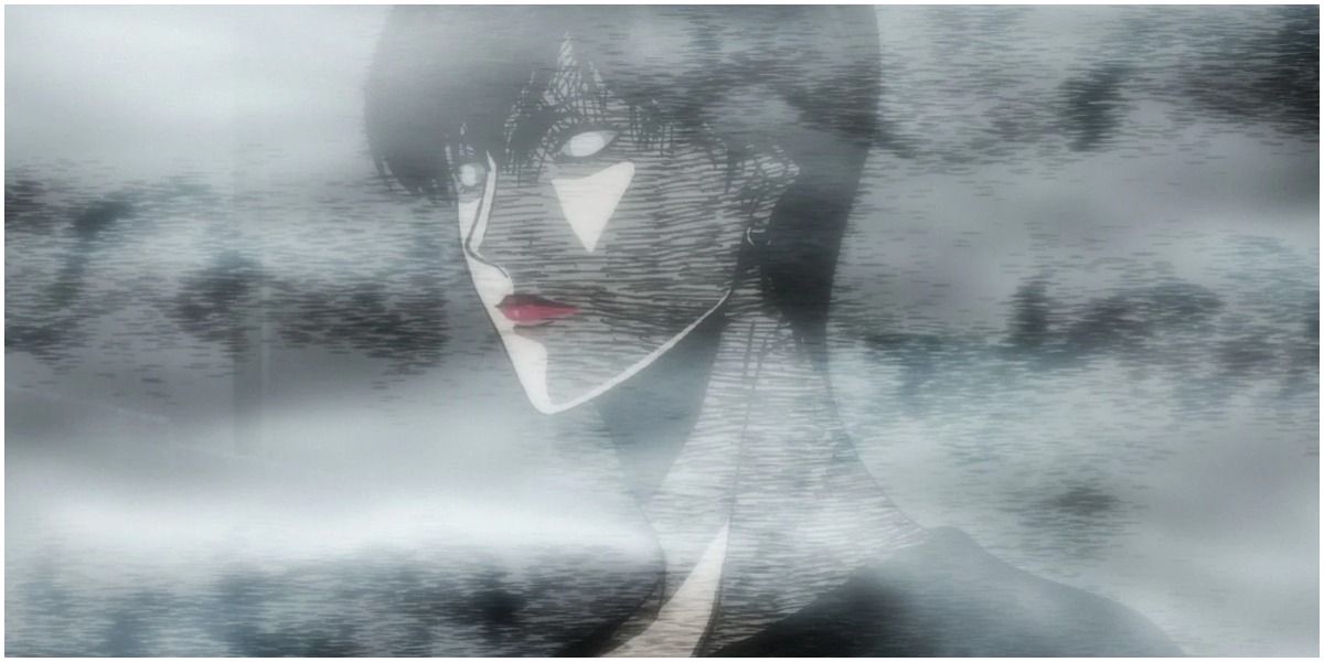 A mysterious woman who is in a mist-like area