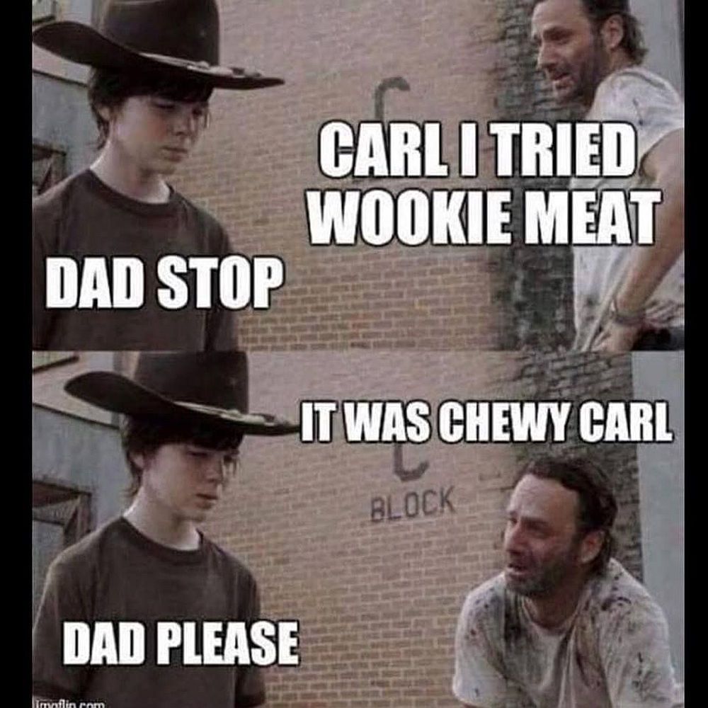 Dad humor appears in "TWD."