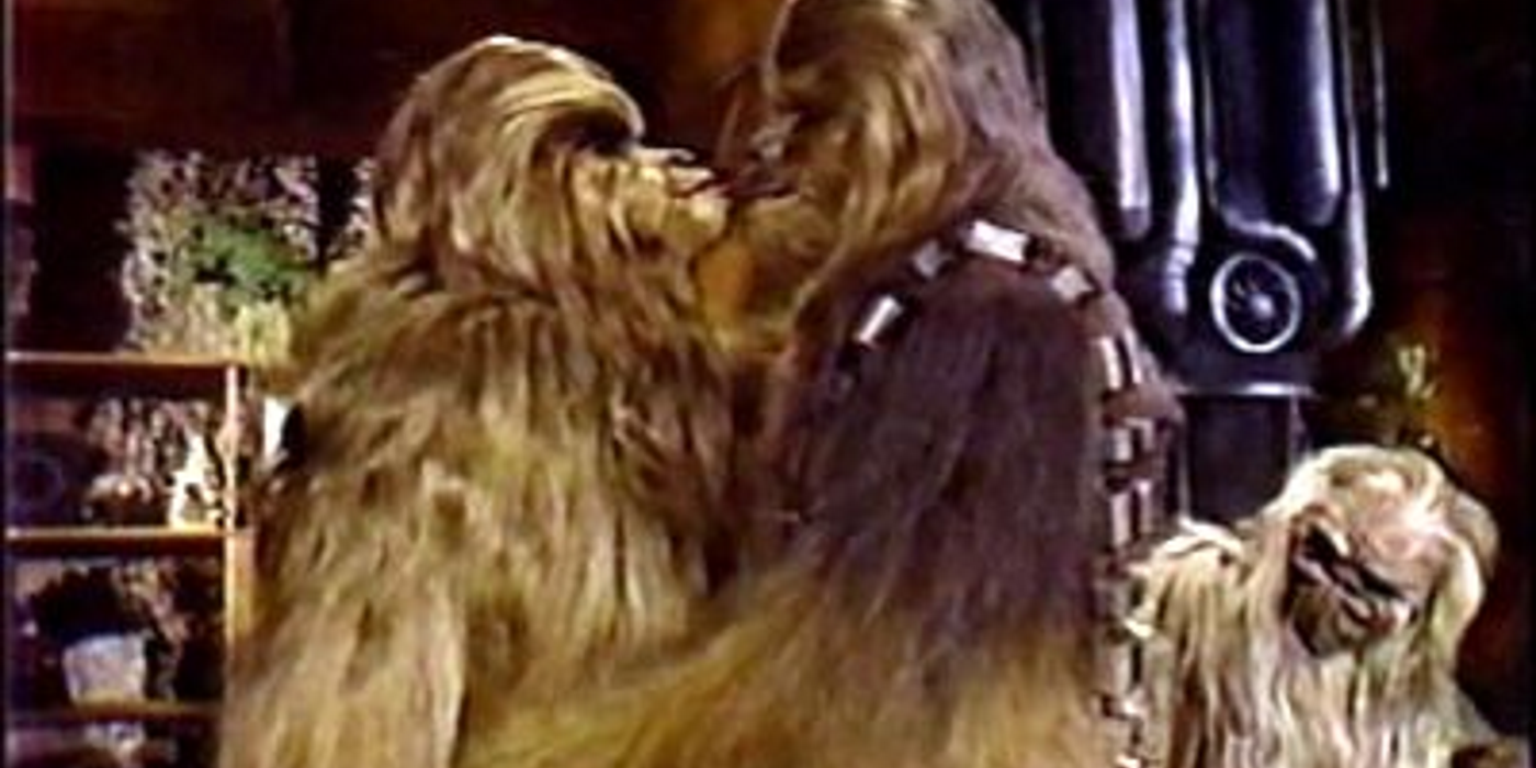 Chewbacca and Mallatobuck in the Star Wars Holiday Special.