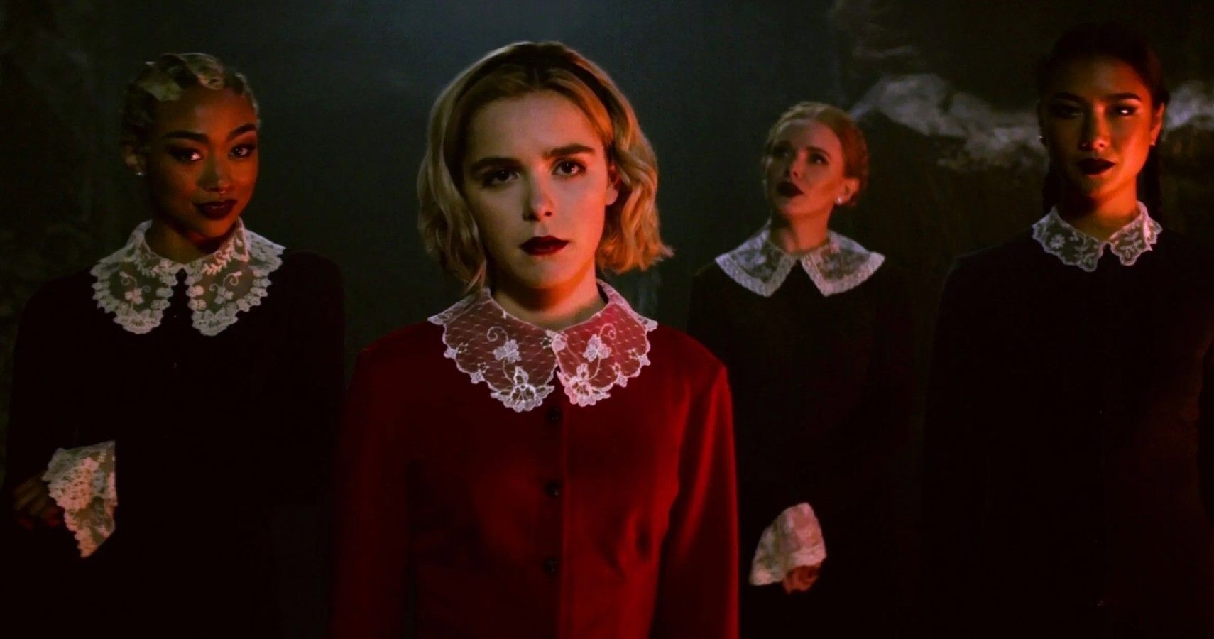 Sabrina Spellman and the Weird Sisters from The Chilling Adventures of Sabrina