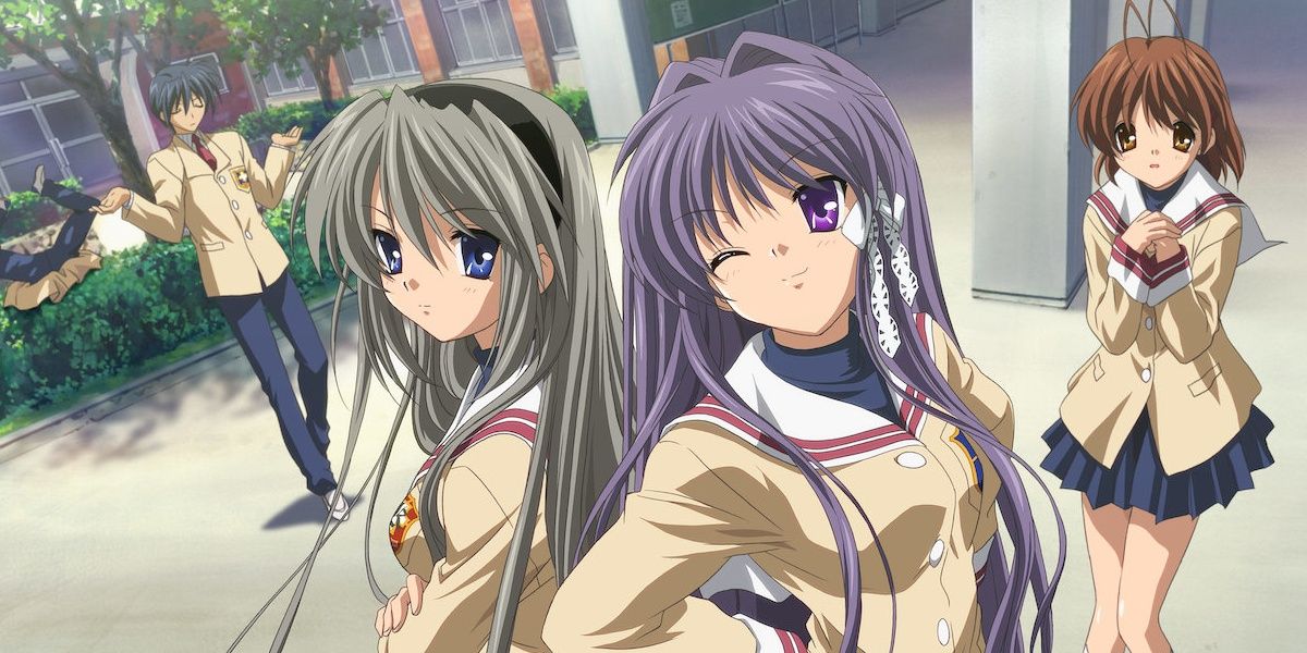 Clannad Tomoyo and Kyou Back to Back With Nagisa and Tomoya