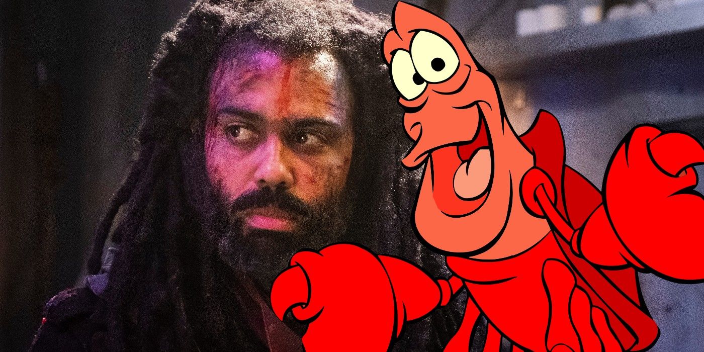 Daveed Diggs and Sebastian from The Little Mermaid