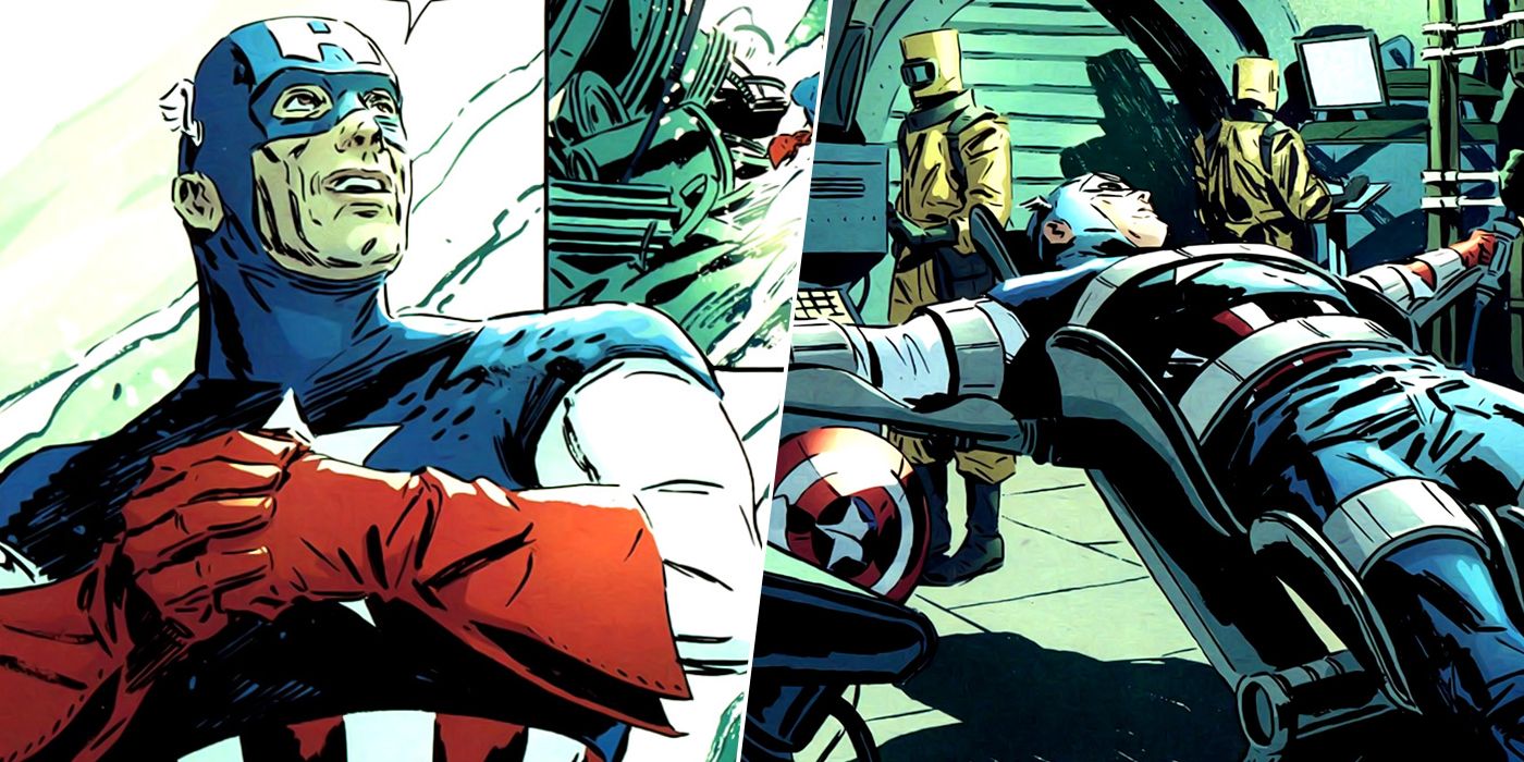 David Rickford as Captain America trapped by AIM