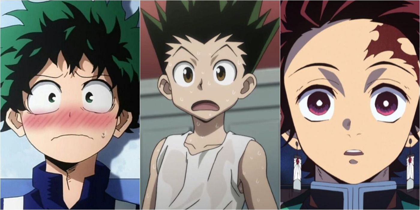 Izuku Midoriya From My Hero Academia, Gon Freecss From Hunter X Hunter, And Tanjiro Kamado From Demon Slayer