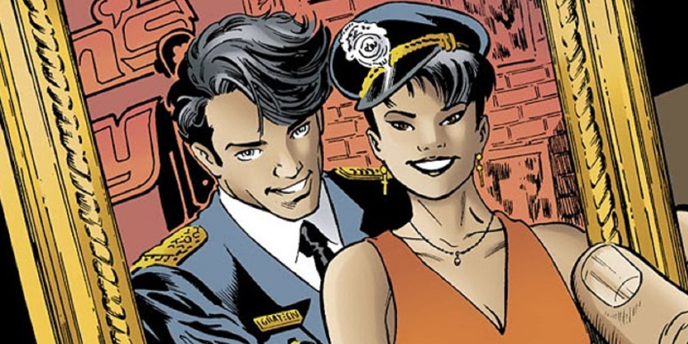 a photo of bridget clancy and dick grayson together