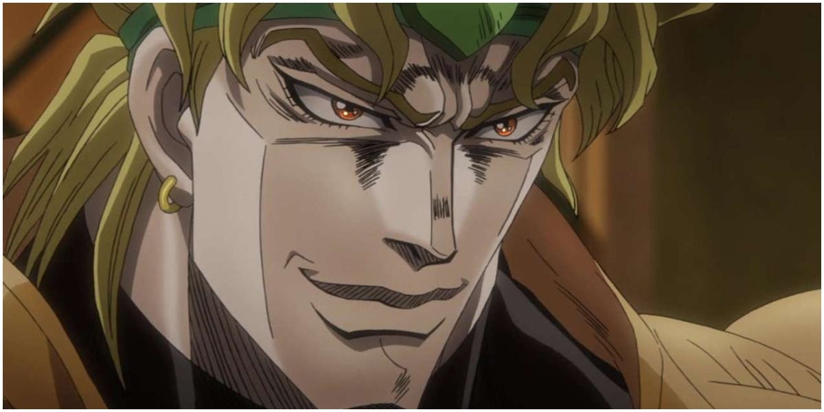 Dio Brando with an evil smirk on his face