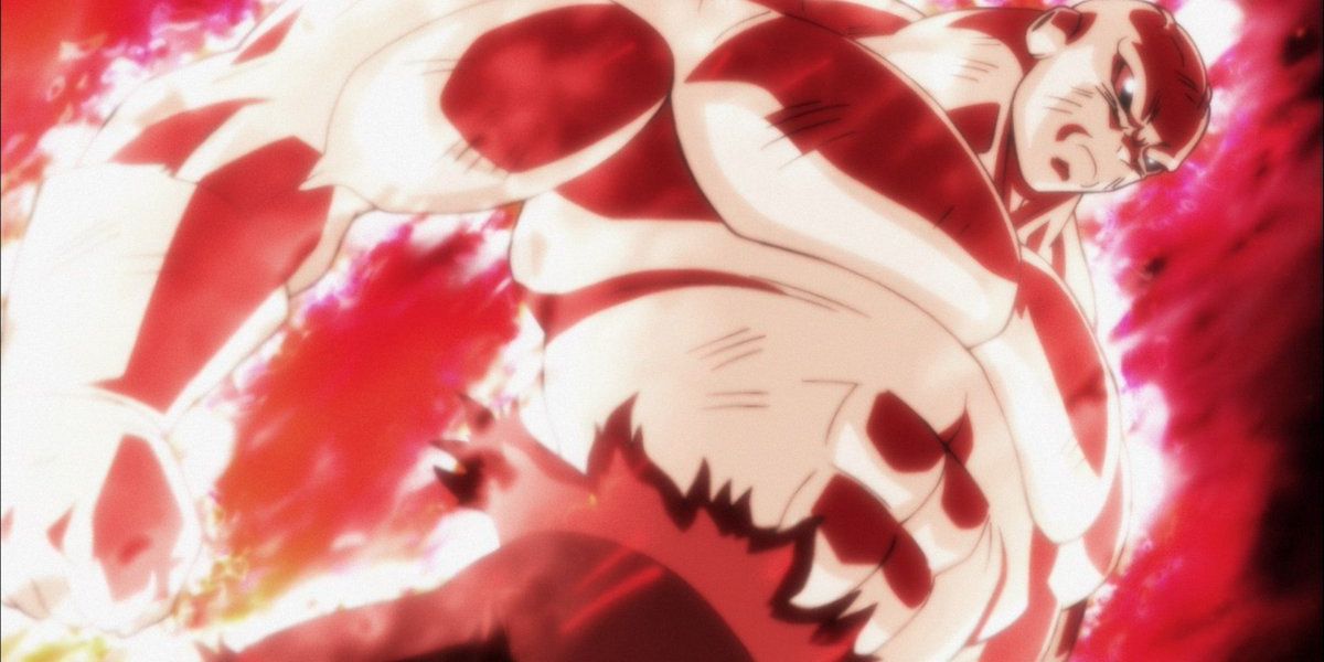 Jiren taps into full power during the Tournament of Power in Dragon Ball Super