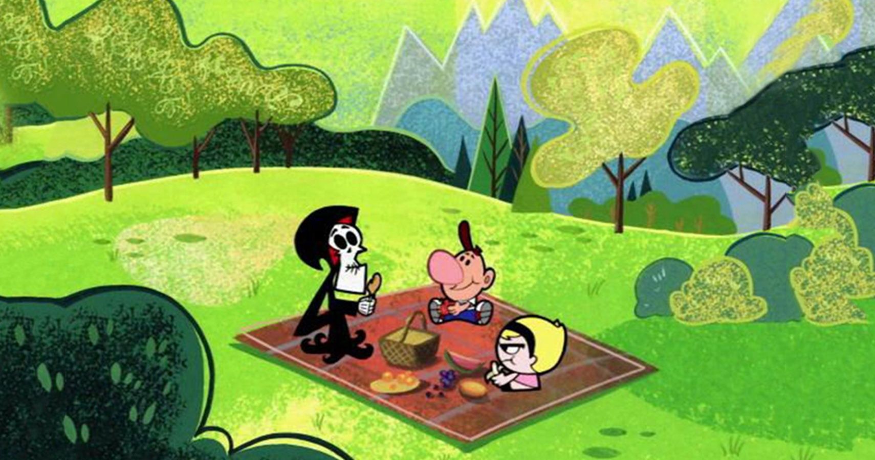 Grim, Billy, and Mandy Have a Picnic Cropped